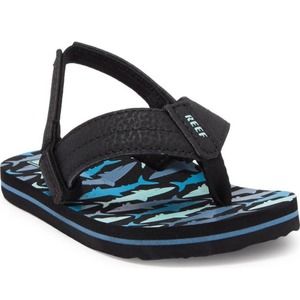 NWT Reef Toddler Little Uni Lo Slingback Thong Toe Sandal Flip Flop (Sz 7)